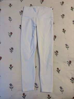 Fabletics PowerHold White High-Rise Leggings